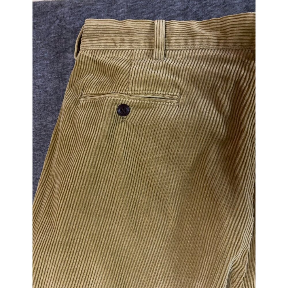 VTG Polo Ralph Lauren Men's Two-Pleated Corduroy‎ Pants 36x32 Tan Andrew Cotton - Picture 6 of 6
